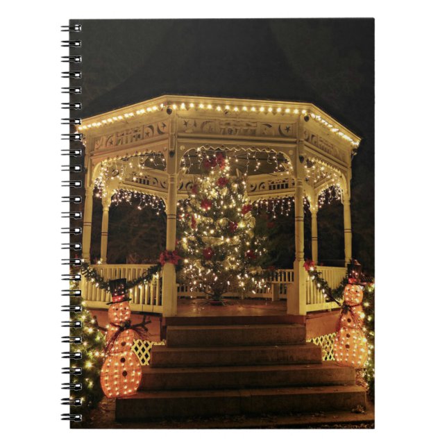 Caderno Espiral Gazebo Vestido no Natal (Frente)