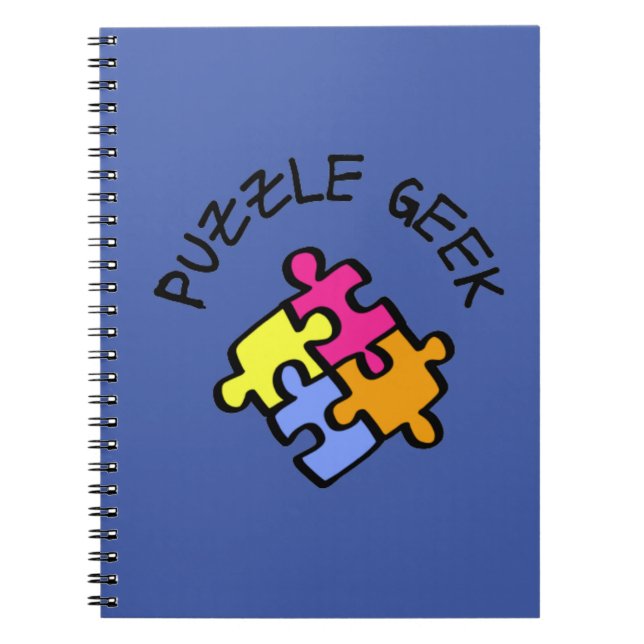Caderno Espiral Geek quebra-cabeça (Frente)