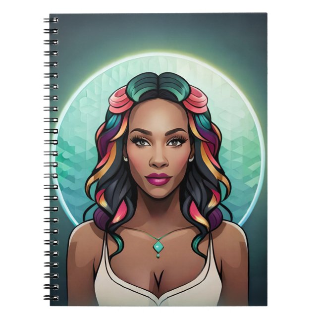 Caderno Espiral Gelã Rainbow Essence Empowerment Girl Power (Frente)