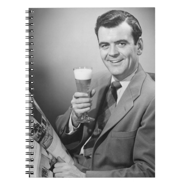 Caderno Espiral Gelo - cerveja fria (Frente)