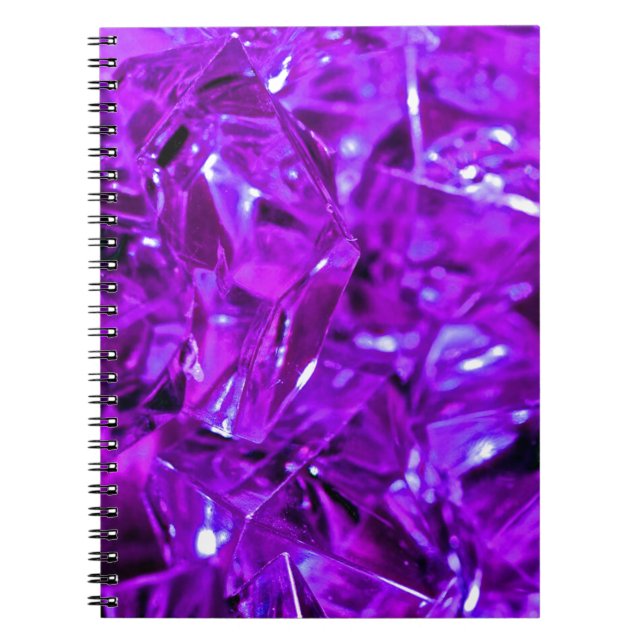 Caderno Espiral Gemstone Purple Crystal Ametyst (Frente)