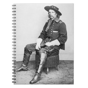 Caderno Espiral General George A. Custer (foto de b/w)