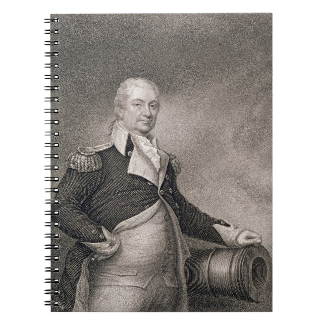 Caderno Espiral General principal Henry Knox (1750-1806) gravado (Frente)
