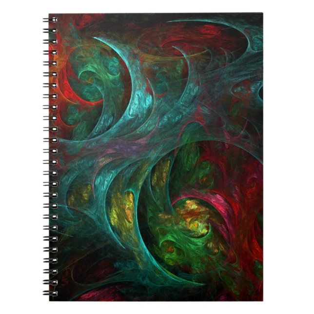 Caderno Espiral Genesis Nova Abstract Art Notebook (Frente)