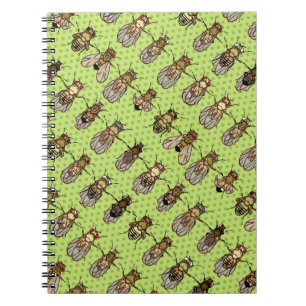 Caderno Espiral Genética da mosca de fruta da drosófila - mutant