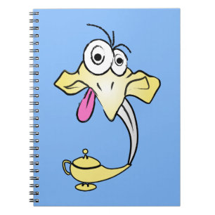 Caderno Espiral Genie engraçado