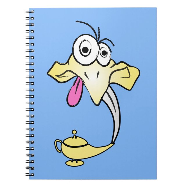 Caderno Espiral Genie engraçado (Frente)