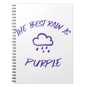 Caderno Espiral GenX A melhor chuva é roxa