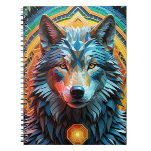 Caderno Espiral Geo Wolf