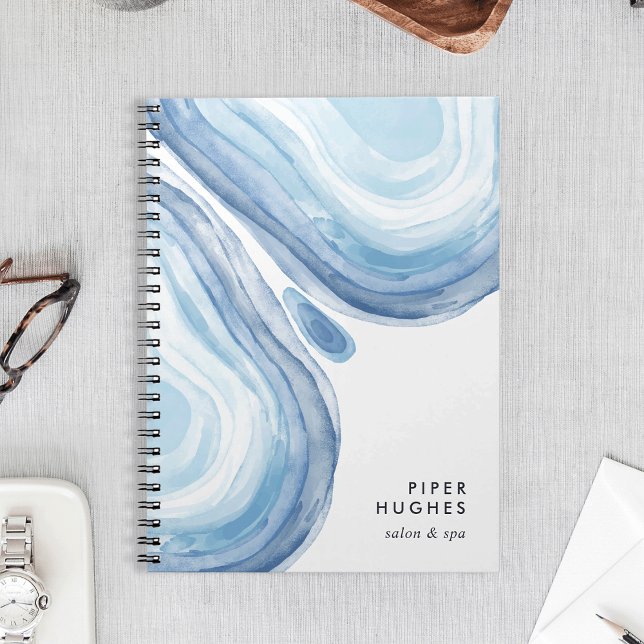 Caderno Espiral Geodo Wave Azul (Criador carregado)