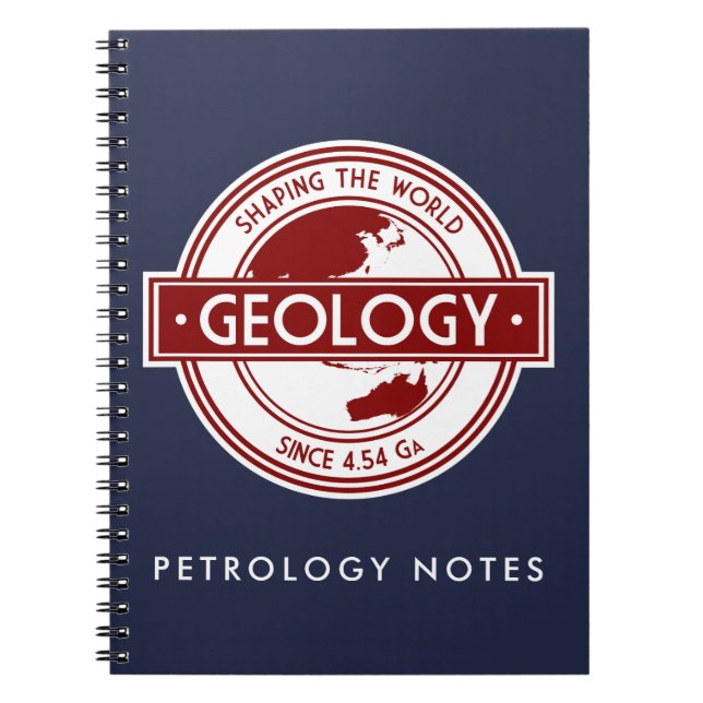 Caderno Espiral Geologia - Como configurar o logotipo do mundo (Ás (Frente)