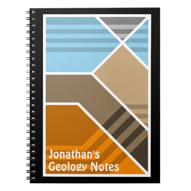 Caderno Espiral Geologia da Zona de Subdução de abstrato (Frente)