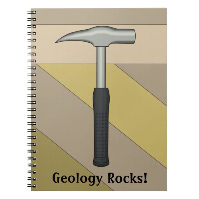 Caderno Espiral Geologia Rocks! Rock Hammer (Frente)