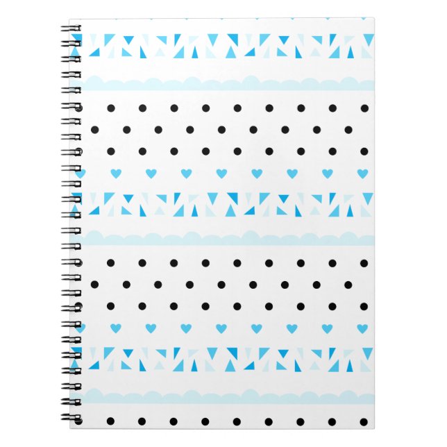 Caderno Espiral Geometria azul (Frente)
