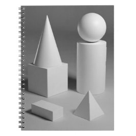 Caderno Espiral Geometric Shape Shading