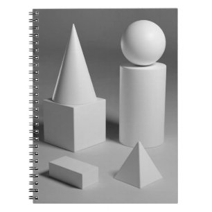Caderno Espiral Geometric Shape Shading