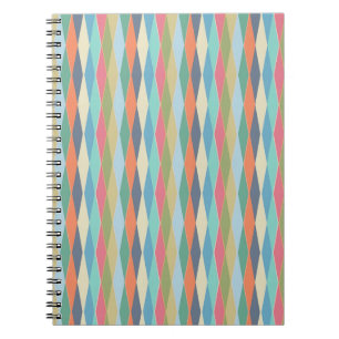 Caderno Espiral Geométrico, abstrato.