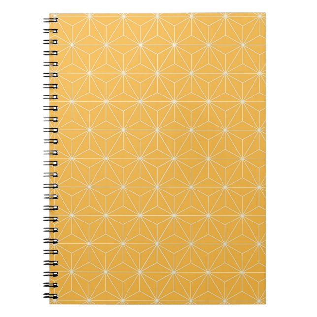 Caderno Espiral Geométrico Amarelo (Frente)