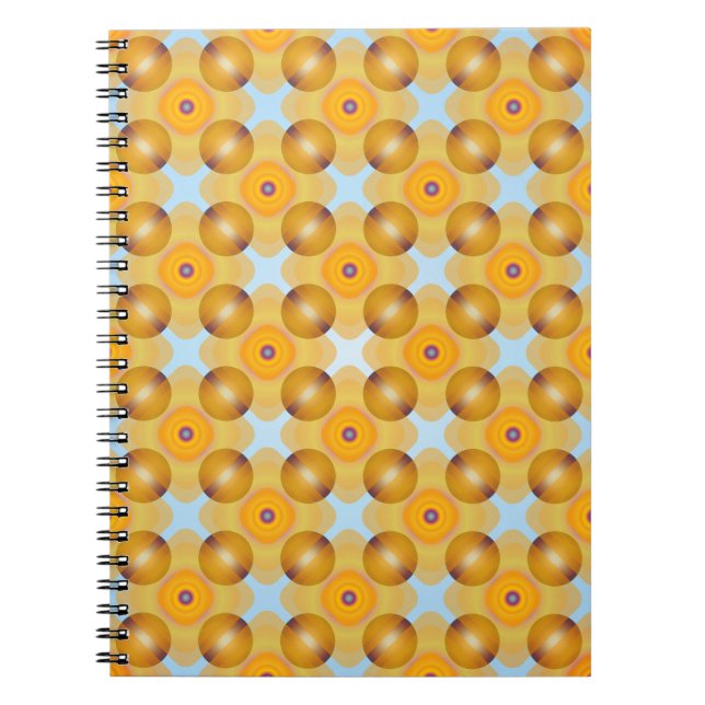 Caderno Espiral Geométrico Amarelo Incomum (Frente)