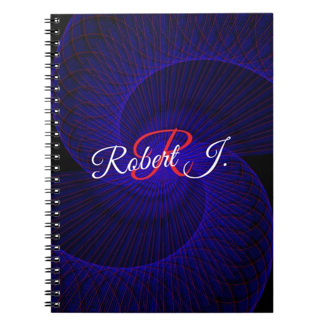 Caderno Espiral Geométrico com Funil Duplo de Cima (Frente)