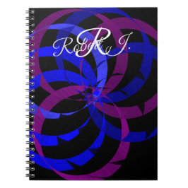 Caderno Espiral Geométrico de Frutas Vermelhas