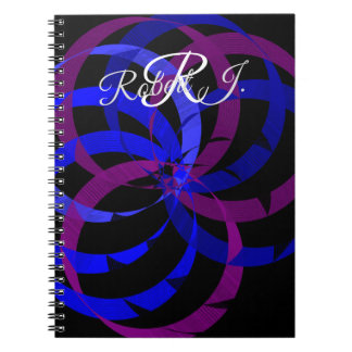 Caderno Espiral Geométrico de Frutas Vermelhas