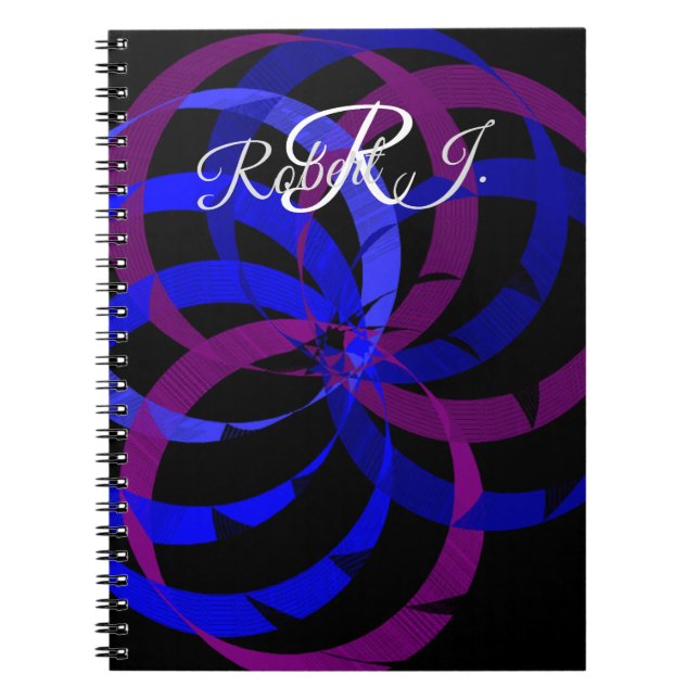 Caderno Espiral Geométrico de Frutas Vermelhas (Frente)