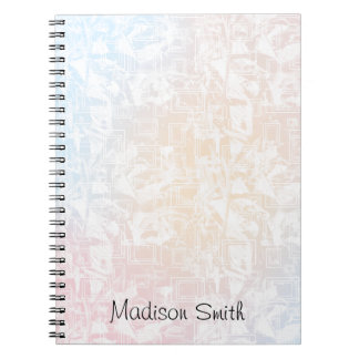 Caderno Espiral Geométrico Personalizado 