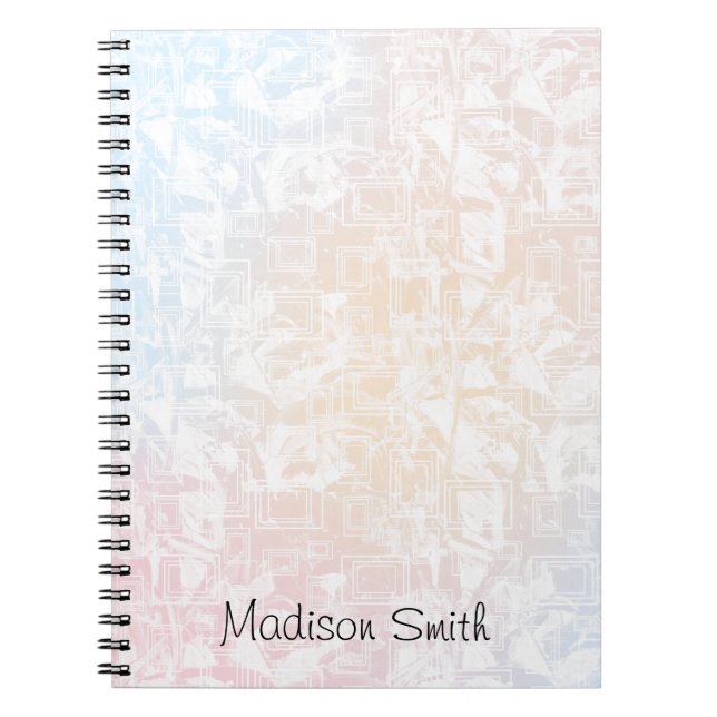 Caderno Espiral Geométrico Personalizado  (Frente)