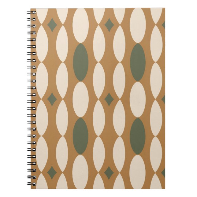 Caderno Espiral Geométrico Retro (Frente)