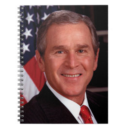 Caderno Espiral George Bush 43º Presidente americano Foto