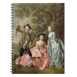 Caderno Espiral George Rogers com sua esposa, Margaret, e seu Sis