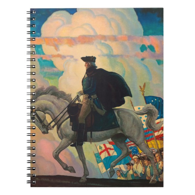 Caderno Espiral George Washington by Newell Convers Wyeth (Frente)