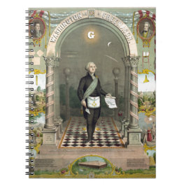 Caderno Espiral George Washington como Freemason