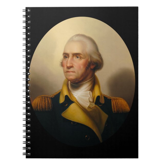 Caderno Espiral George Washington, Primeiro Presidente dos EUA (Frente)