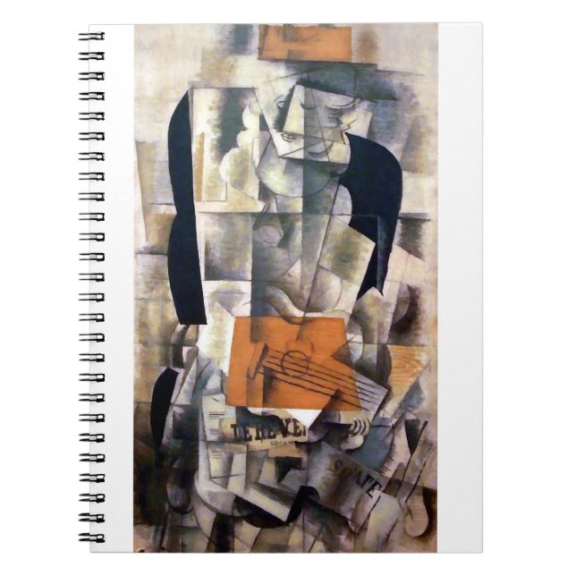 Caderno Espiral Georges Braque Woman com um Violão (Frente)