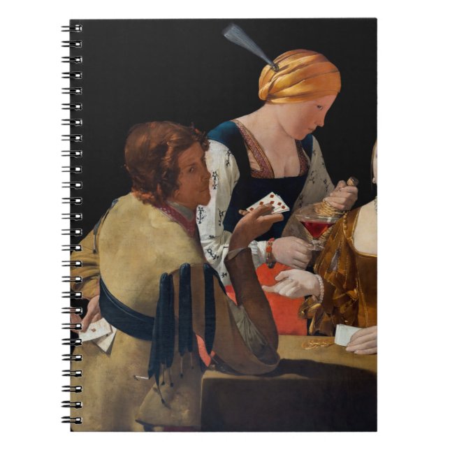 Caderno Espiral Georges de la Tour - Bate com Ás de Ouros (Frente)