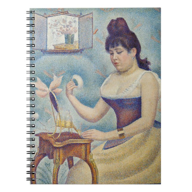 Caderno Espiral Georges Seurat - Jovens mulheres se alimentando (Frente)