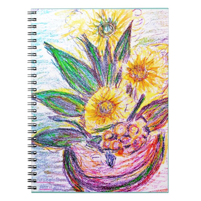 Caderno Espiral Gerberas (Frente)