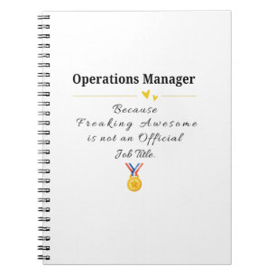 Caderno Espiral Gerente de Operações