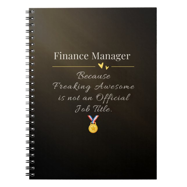 Caderno Espiral Gerente Financeiro  (Frente)