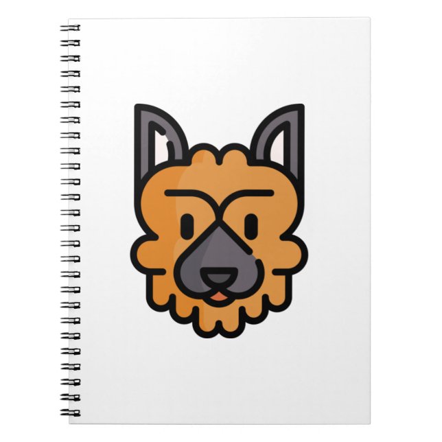 Caderno Espiral German shepherd (Frente)