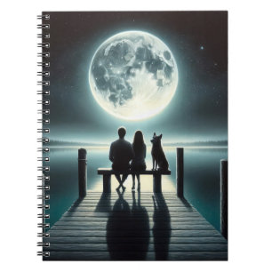 Caderno Espiral German shepherd e Casal em um encaixe