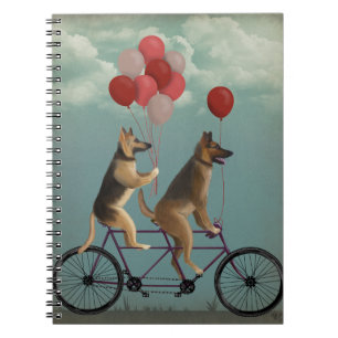 Caderno Espiral German shepherd Tandem