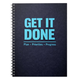 Caderno Espiral Get It Done Blue Motivational Planner