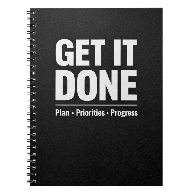 Caderno Espiral Get It Done Productivity Journal (Frente)