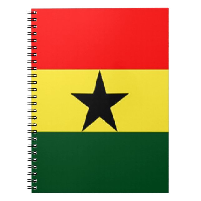 Caderno Espiral Ghana flag (Frente)