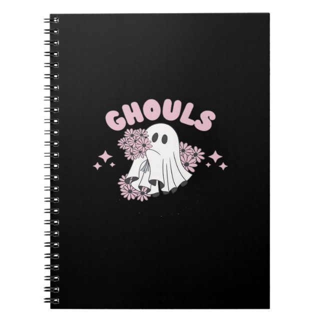 Caderno Espiral Ghouls Só Quer Divertir-Se Com A Arte Básica Do Ha (Frente)