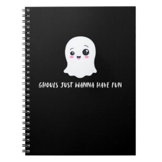 Caderno Espiral Ghouls Só Quer Divertir-Se No Belo Outono