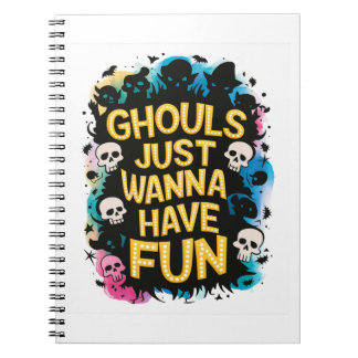 Caderno Espiral Ghouls Só Quer Se Divertir
